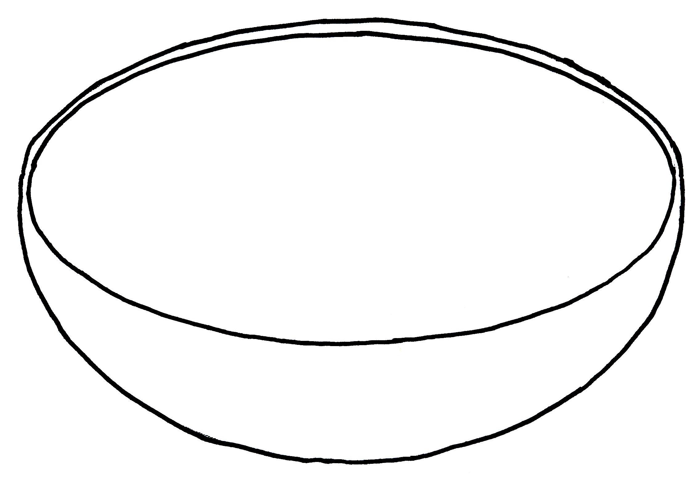 Empty ice cream bowl clipart