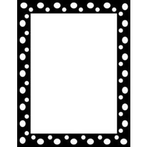 Black And White Polka Dot Page Border Clip Art - ClipArt Best