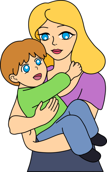 Mom And Baby Clipart - Tumundografico