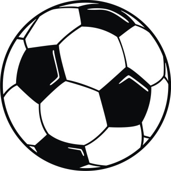 Football clipart black and white free images 5