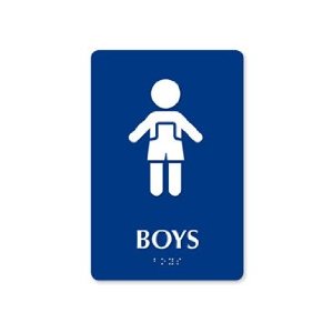 ADA Braille Boy Restroom Symbol ESW-ADA-B: Industrial ...