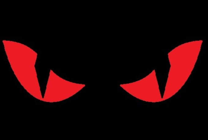 Red evil eyes clipart png