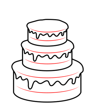 Birthday Cake Outline Clipart - Free to use Clip Art Resource