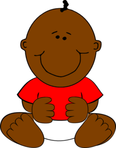 Black Baby Clipart