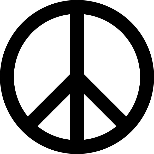Peace logo clipart