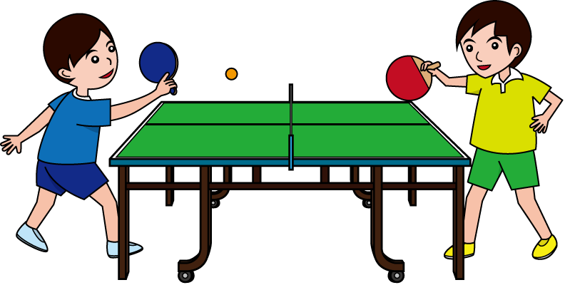 Playing Table Tennis Clipart