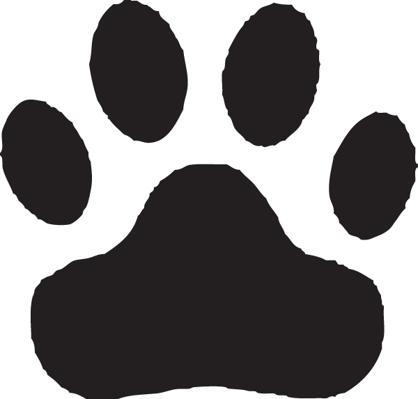 Paw prints clip art