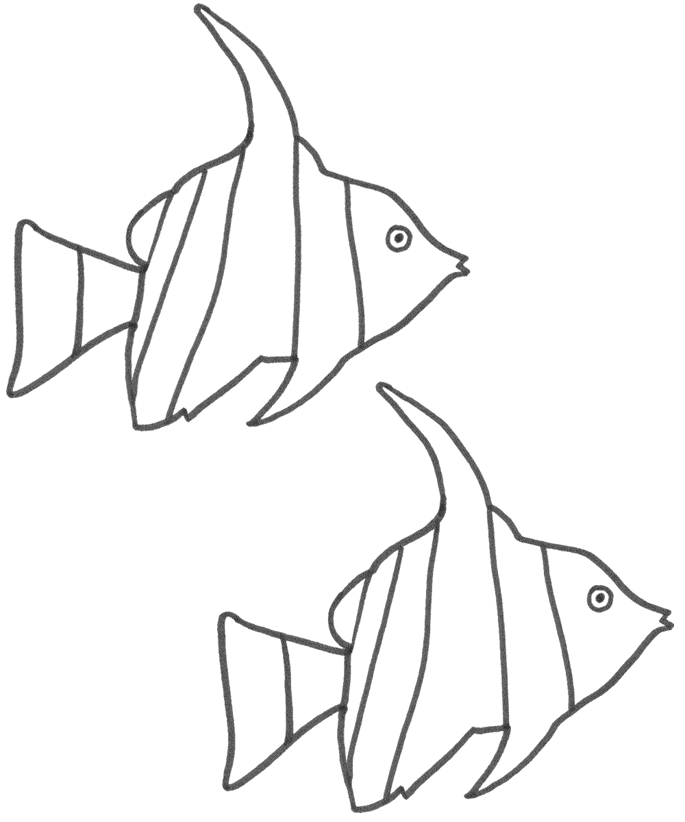 Angel Fish - Coloring Pages