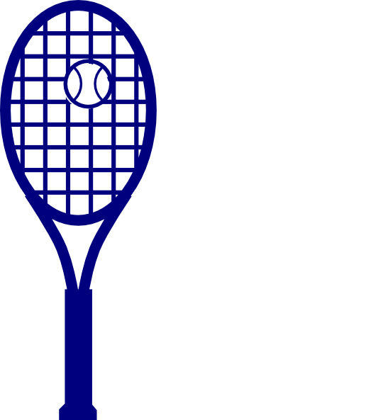Blue Tennis Racket Clip Art - vector clip art online ...