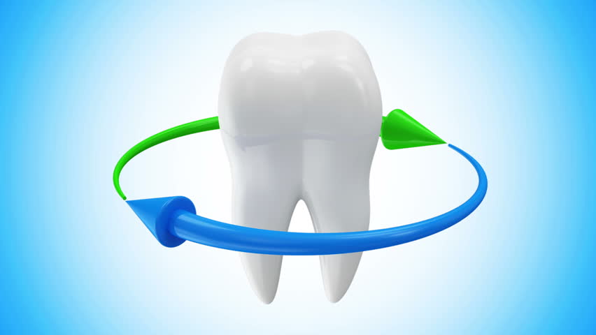 Animation Of Tooth Rotation With Arrows On Different Backgrounds ...