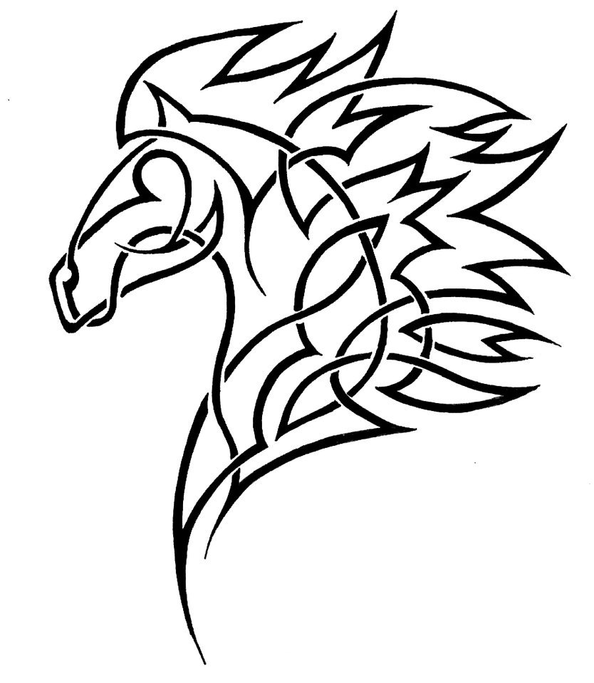 Horses Head Coloring Sheet - ClipArt Best