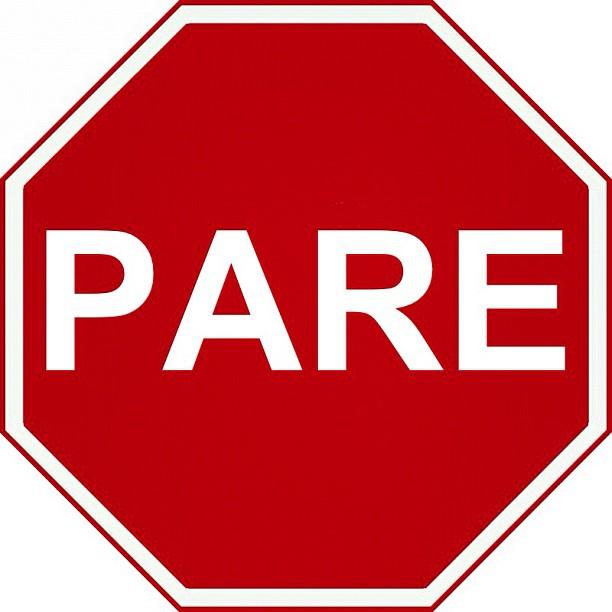 Clipart stop sign in spanish