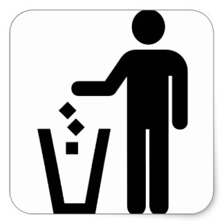 Trash Stickers | Zazzle