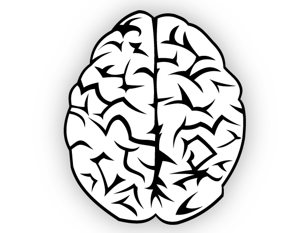 Brain clip art black and white human brain cartoon of a black ...