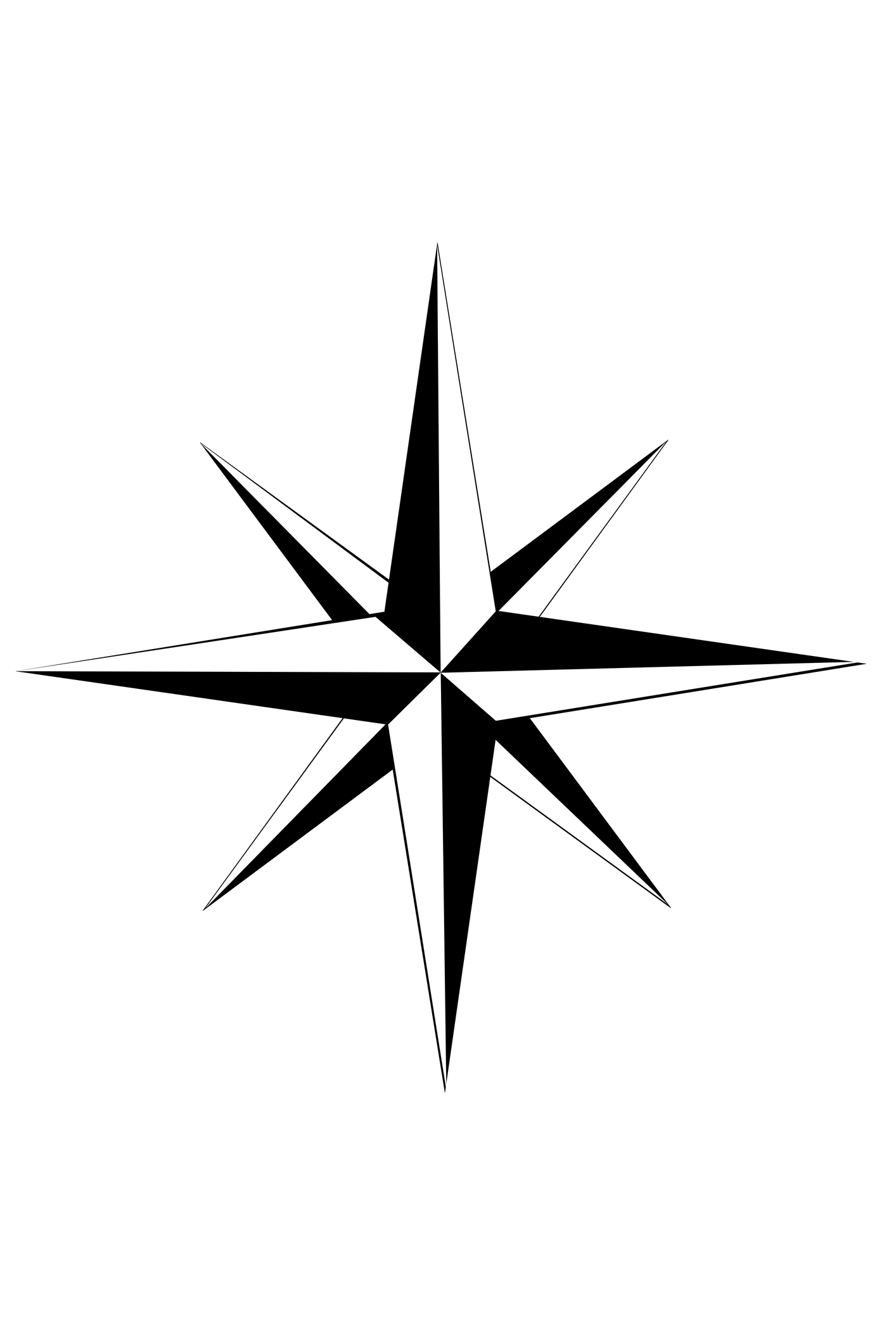 Blank Compass Rose