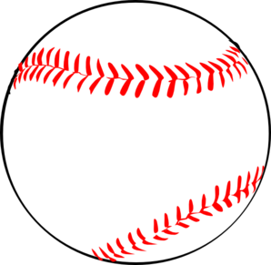 Baseball ball clipart