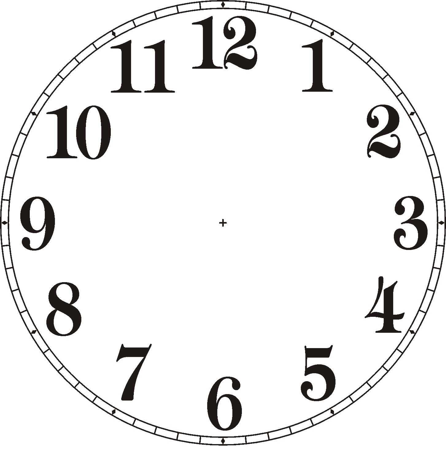 Clock clipart without hands - ClipartFox