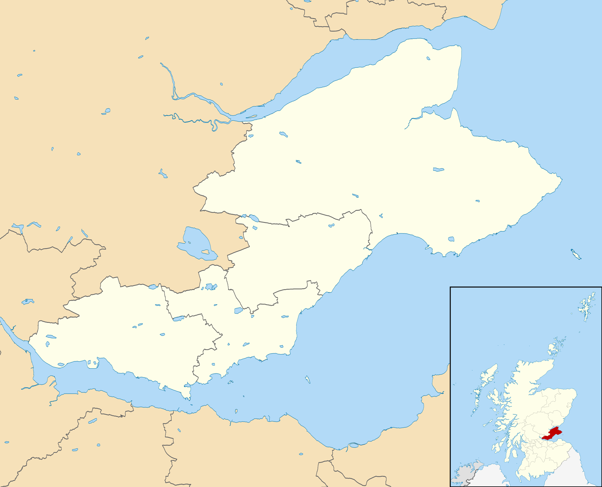 File:Fife UK constituency map (blank).svg