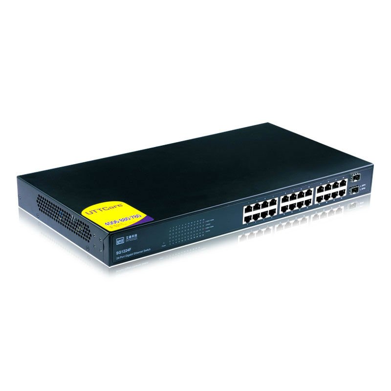 UTT SG1224F 24-ports network switch with 2sfp plus, 48Gps ...