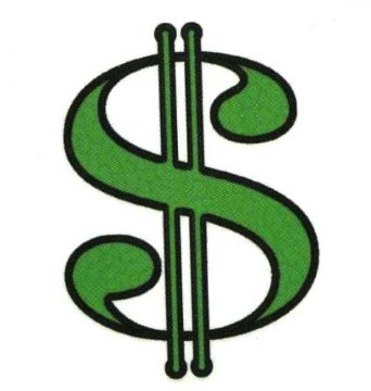 Green Dollar Sign $ Money Temporary Body Art Tattoos 2 ...