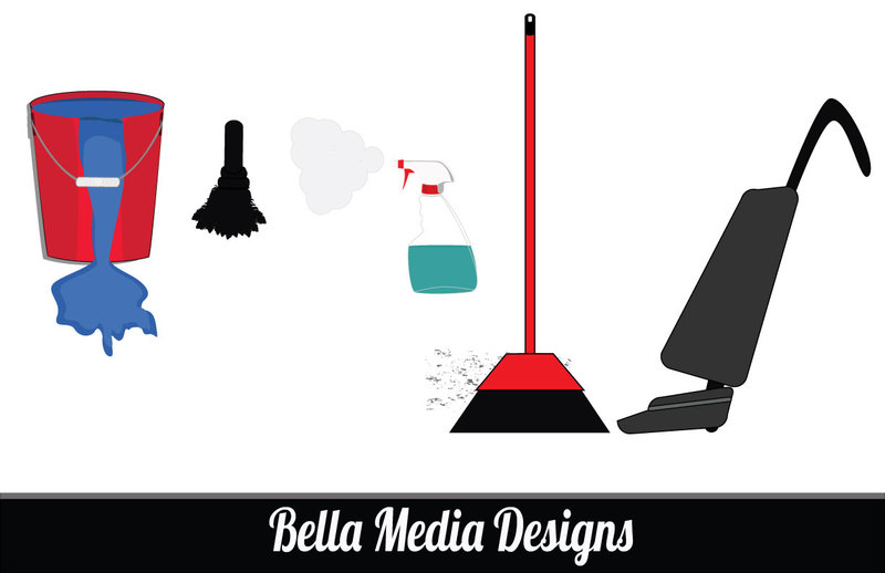 House Work(cleaning supplies) Vectors clip arts, free clipart ...