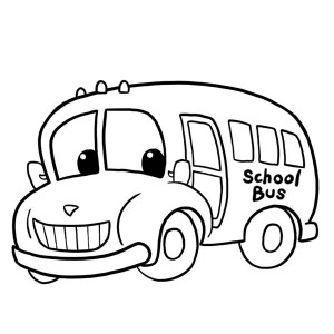 A Packed School Bus for Field Trip Coloring Page: A Packed School ...