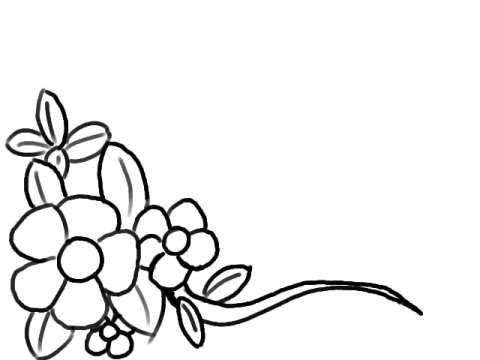 Line Drawing Of Flowers - ClipArt Best