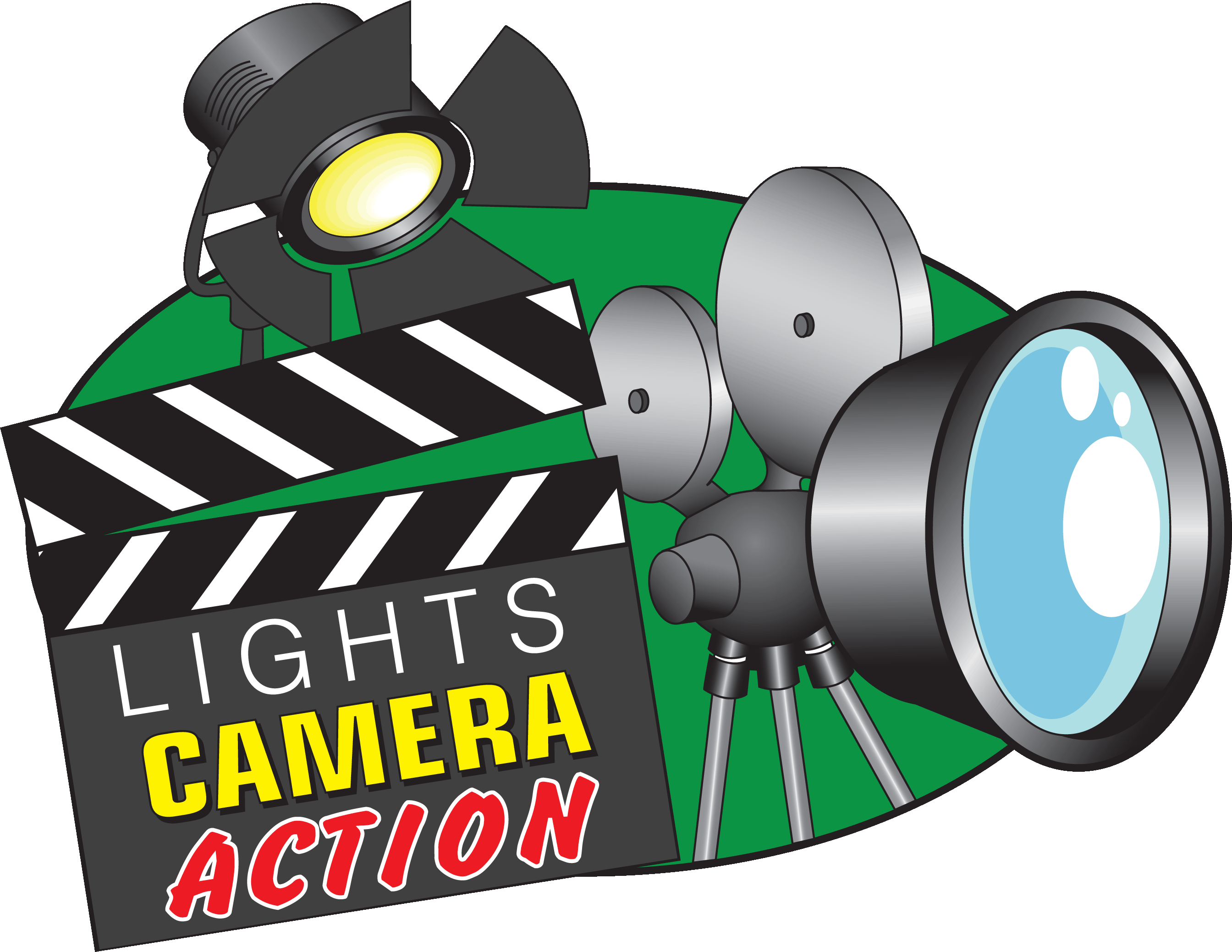 clipart lights camera action - photo #4