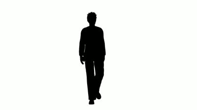 silhouette of business man walking - 3005062 | Shutterstock Footage