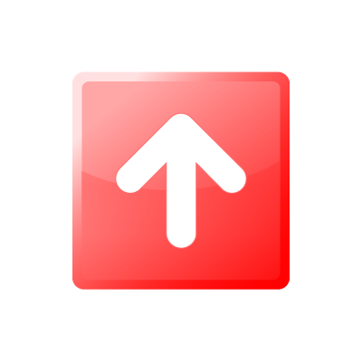 arrow03up, arrow, up, red, upload, icon, 256x256 | designdownloader.