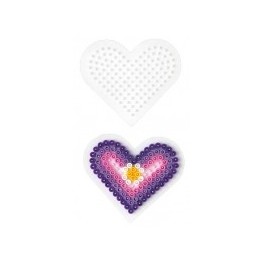 Small Heart Hama Bead Pegboard |Midi Hama Beads Template