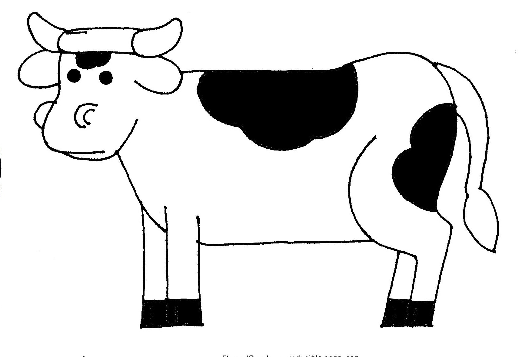 clip art cow outline - photo #18