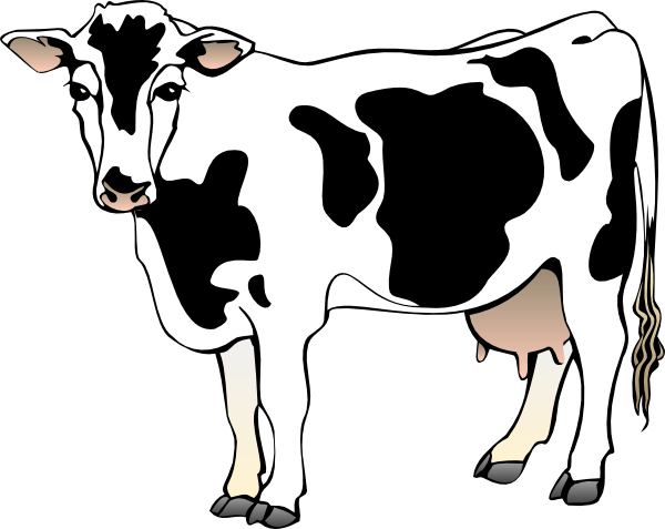 clip art holstein cow - photo #3