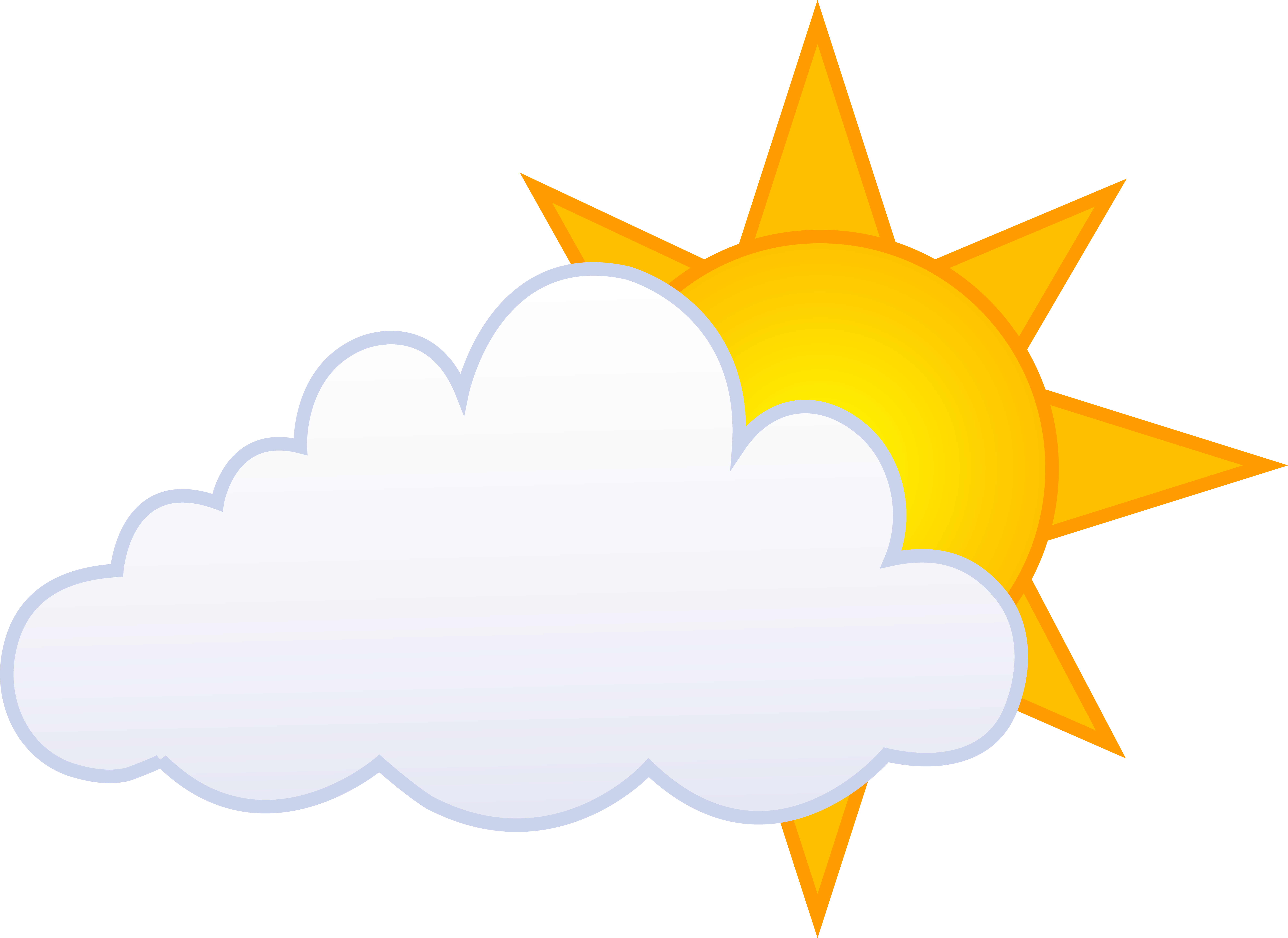 Partly Cloudy Weather Clip Art