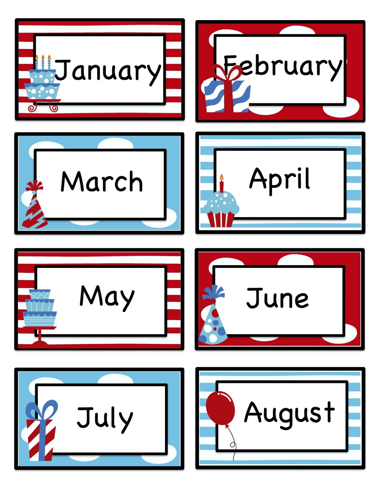 Preschool Printables: Number Cards Printable (