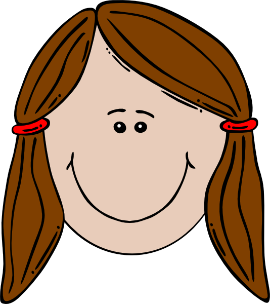 Girl Face Cartoon Clip Art - vector clip art online ...