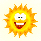 Waving Good Afternoon Sun emoticon | Emoticons and Smileys for ...