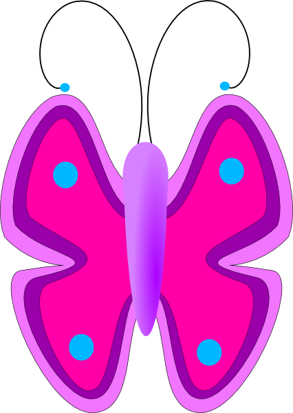 Butterfly clip art Free Vector