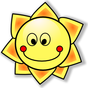 Smiling Sun Clip Art - vector clip art online ...