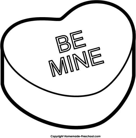 valentine clipart black and white - photo #45