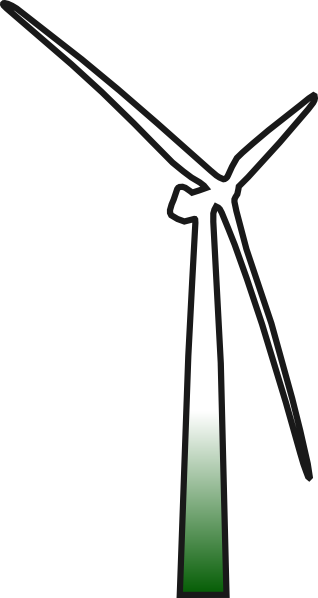 Wind Turbine clip art Free Vector