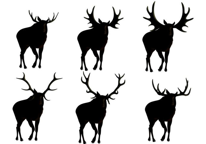 Moose Silhouette Vectors - Download Free Vector Art, Stock ...