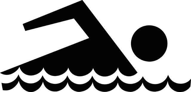 Swim and dive logo clipart