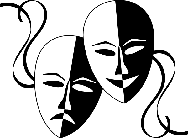 Clipart drama masks