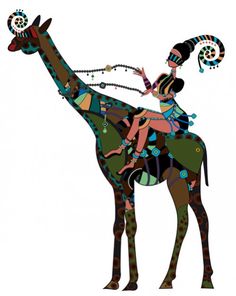 Giraffe illustration, Giraffes and Illustrations
