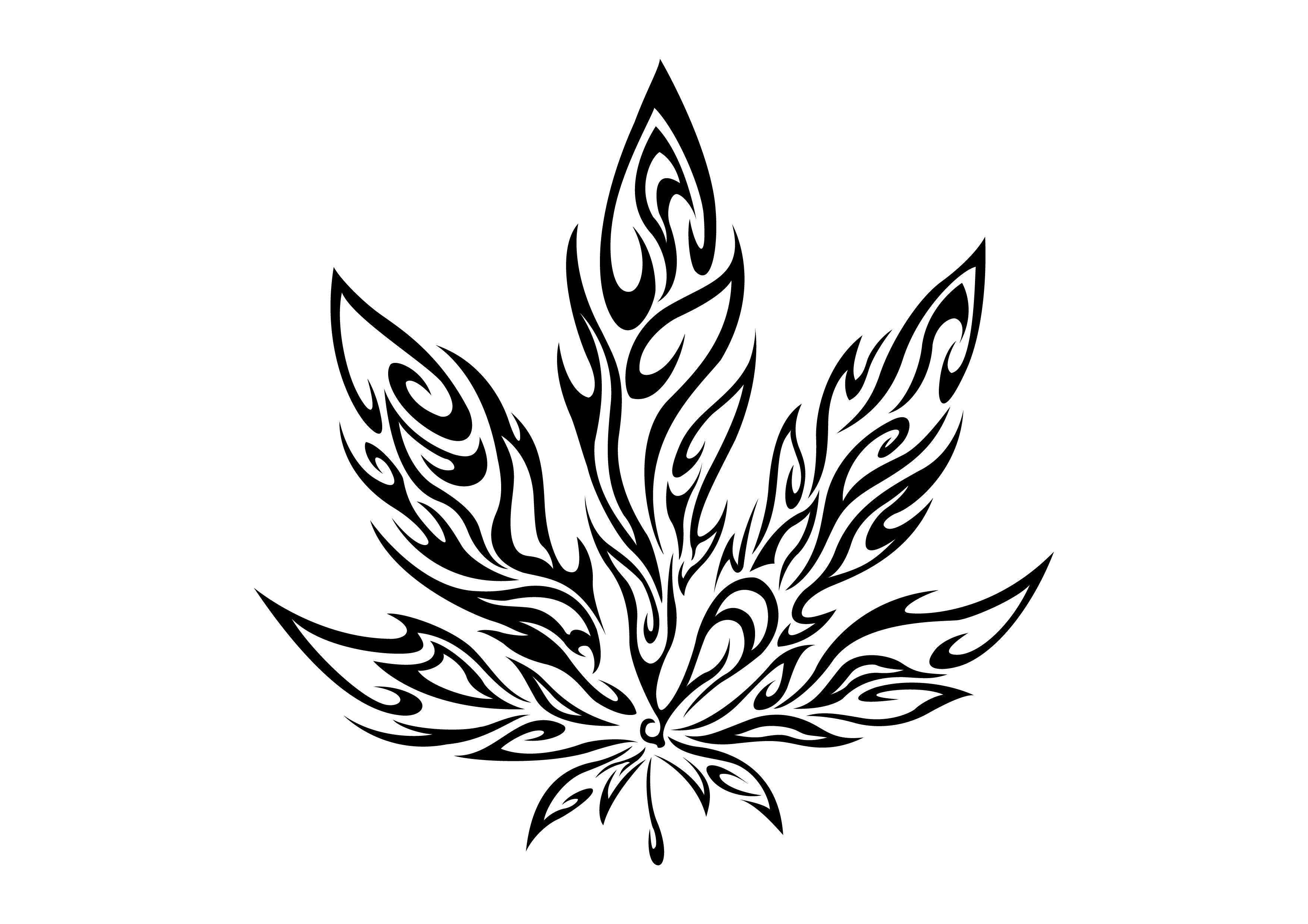 Weed Leaf Drawing - ClipArt Best.