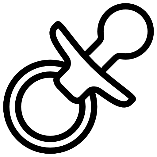 Pacifier Black And White ClipArt Best