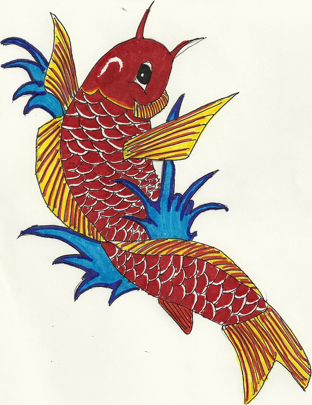 koi fish clipart free - photo #38