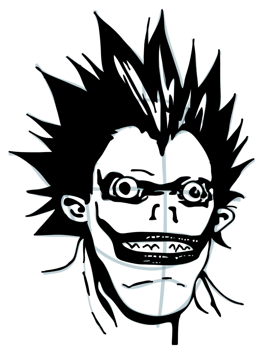 How to Draw Ryuk from the Death Note Manga | how to draw manga 3d