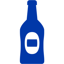 Royal azure blue beer bottle icon - Free royal azure blue bottle icons